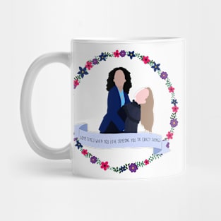 Minimalist Killing Eve - Villanelle and Eve Mug